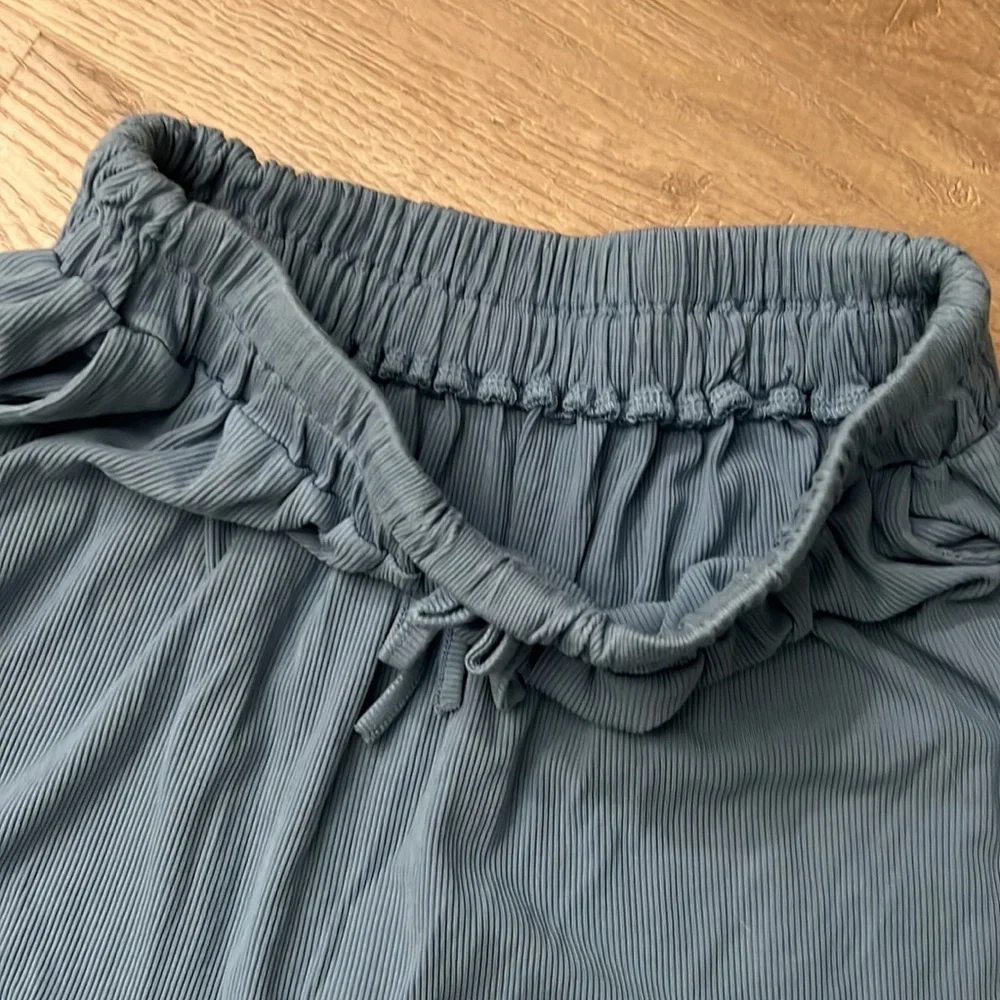 2 for $40 Blue Peplum Mini summer skirt with tie up elastic waistband - Picture 3 of 4